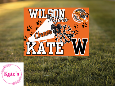 Wilson Tigers Cheer Yard Sign